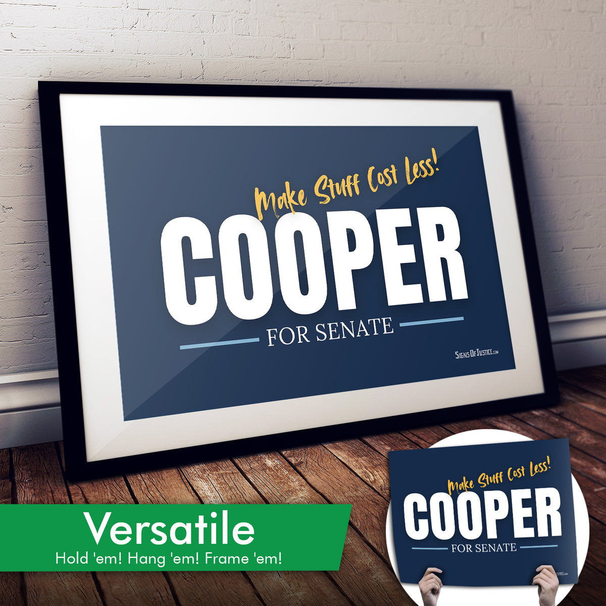 "Cooper for Senate" Art Print or Protest Sign Pack