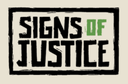 The picture signsofjustice.com shows when its homepage is shared
