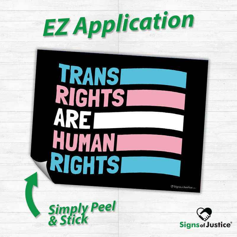 "Trans Rights Are Human Rights" Bumper Stickers