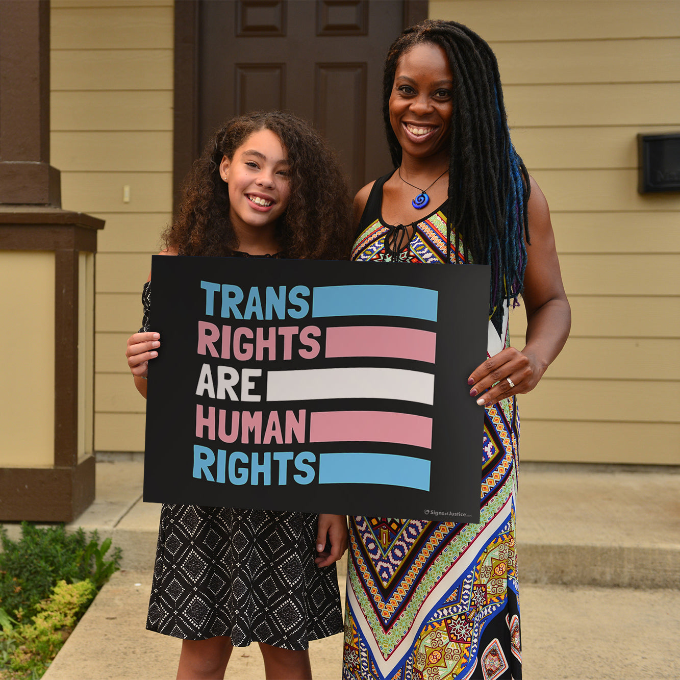 Trans Rights Are Human Rights Yard Sign – Signs Of Justice