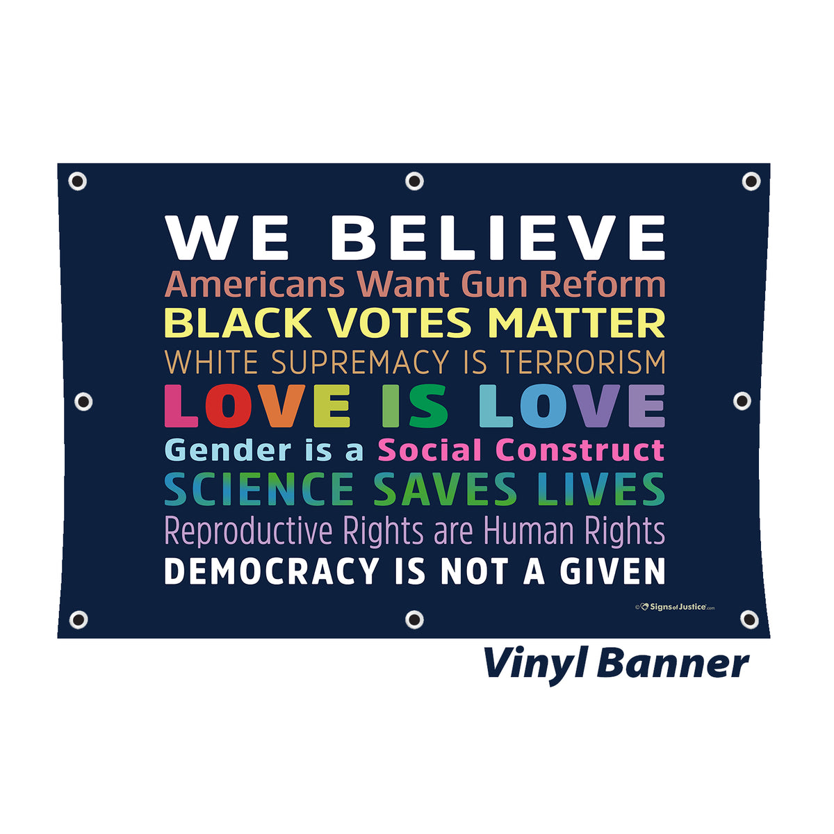 "We Believe 2.0" Vinyl Banner