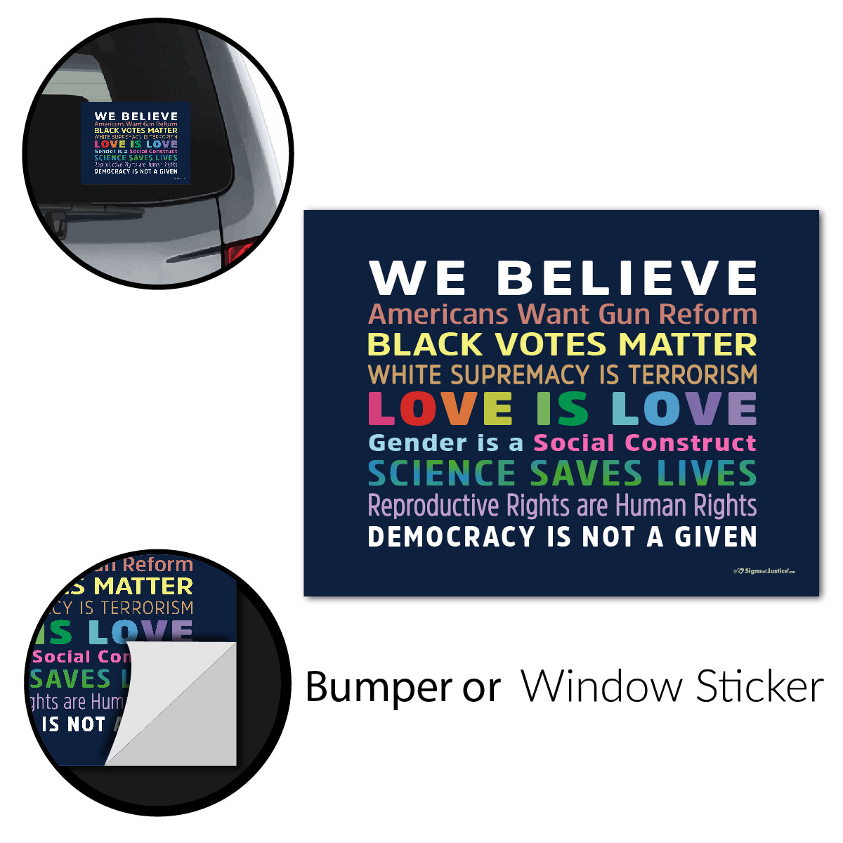 "We Believe 2.0" Bumper Stickers