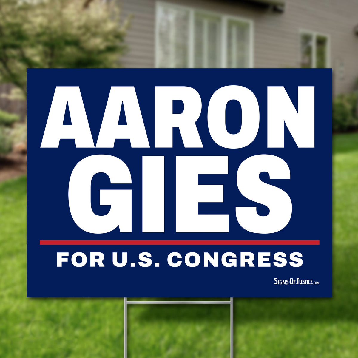 Aaron Gies 24"x18" yard sign