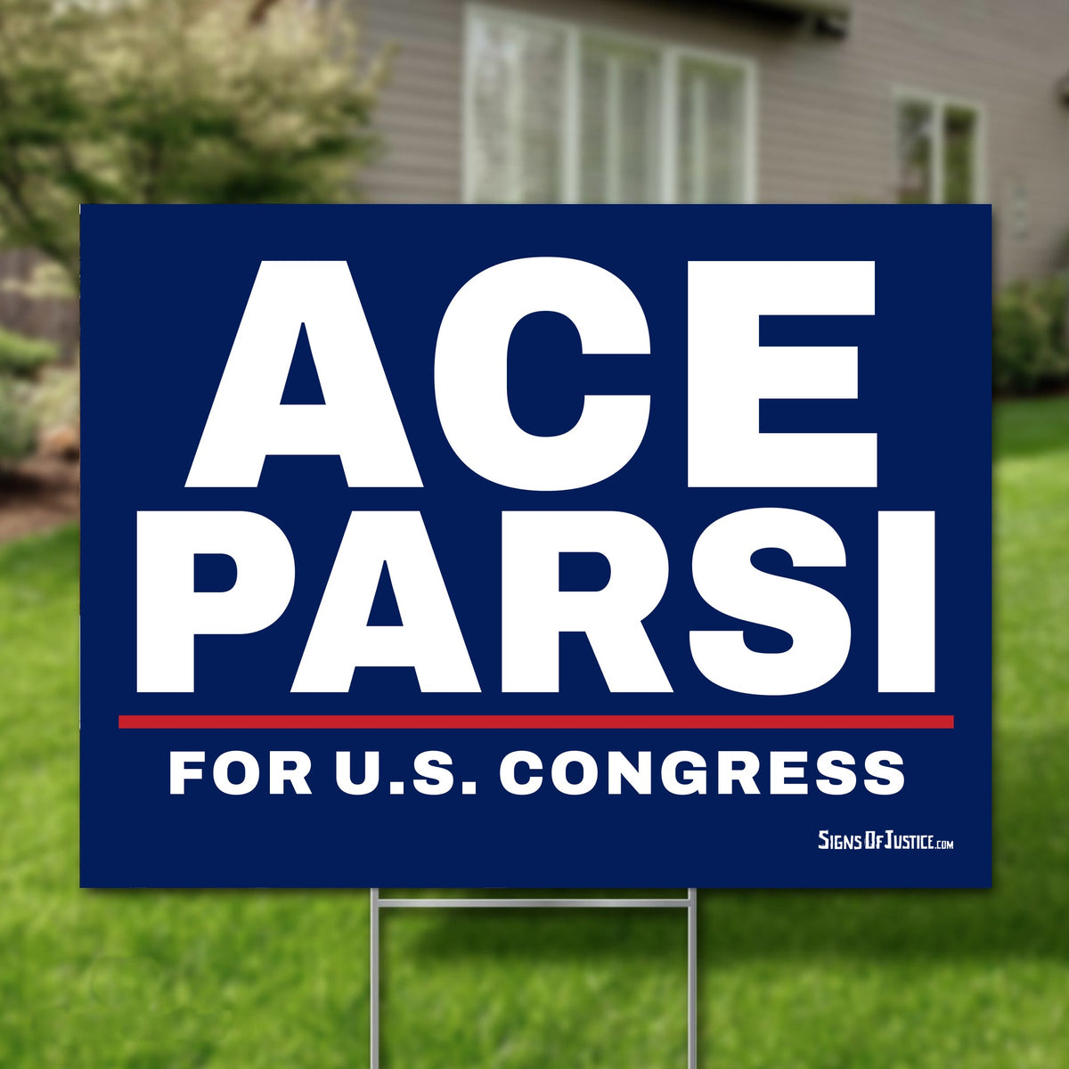 Ace Parsi 24"x18" yard sign