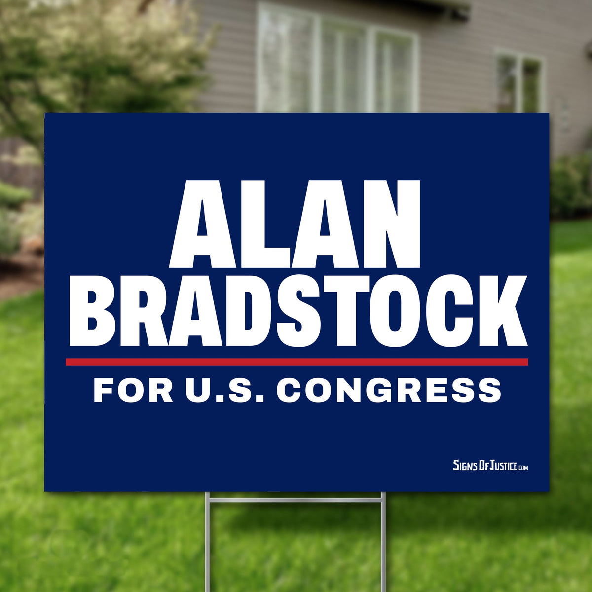 Alan Bradstock 24"x18" yard sign