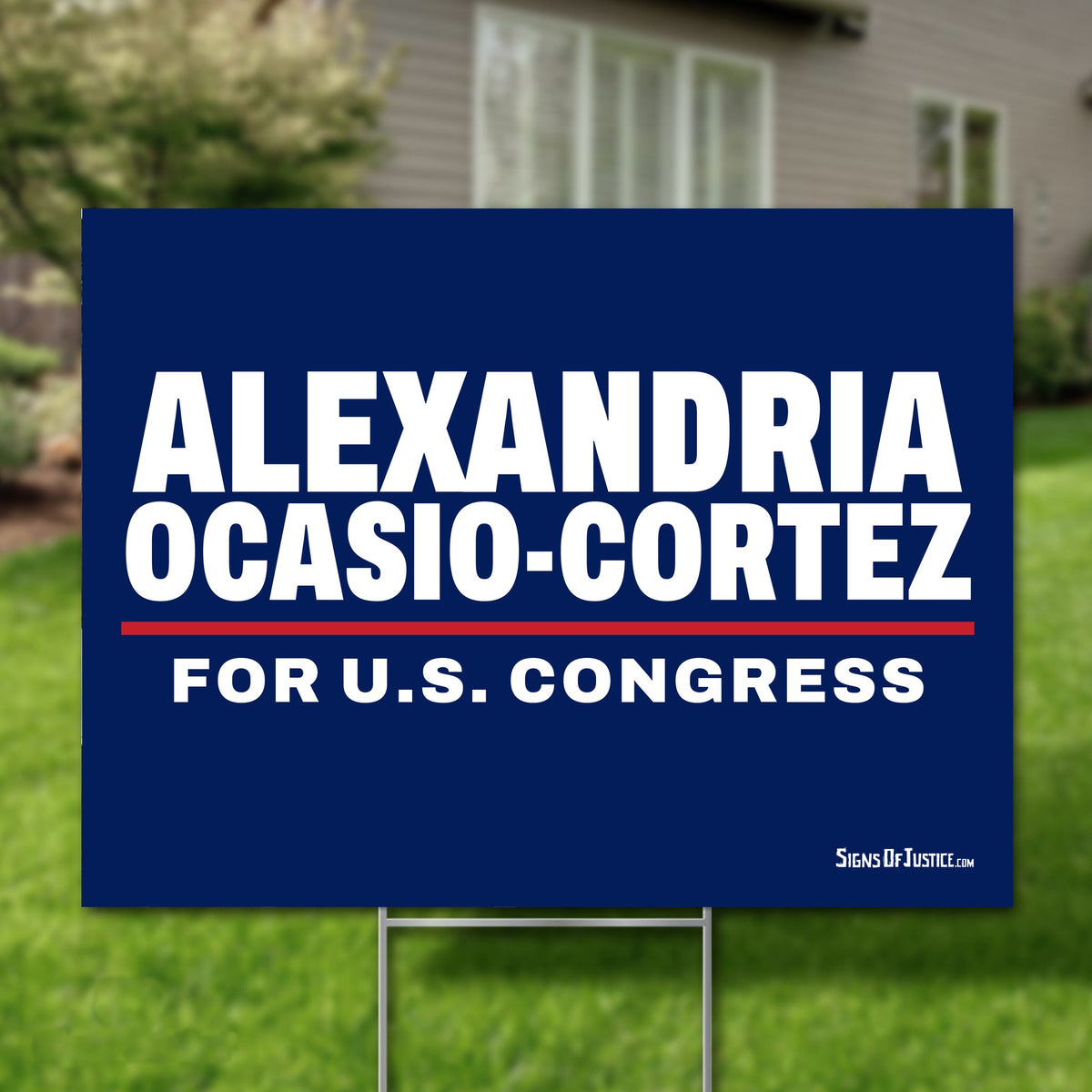 Alexandria Ocasio-Cortez 24"x18" yard sign