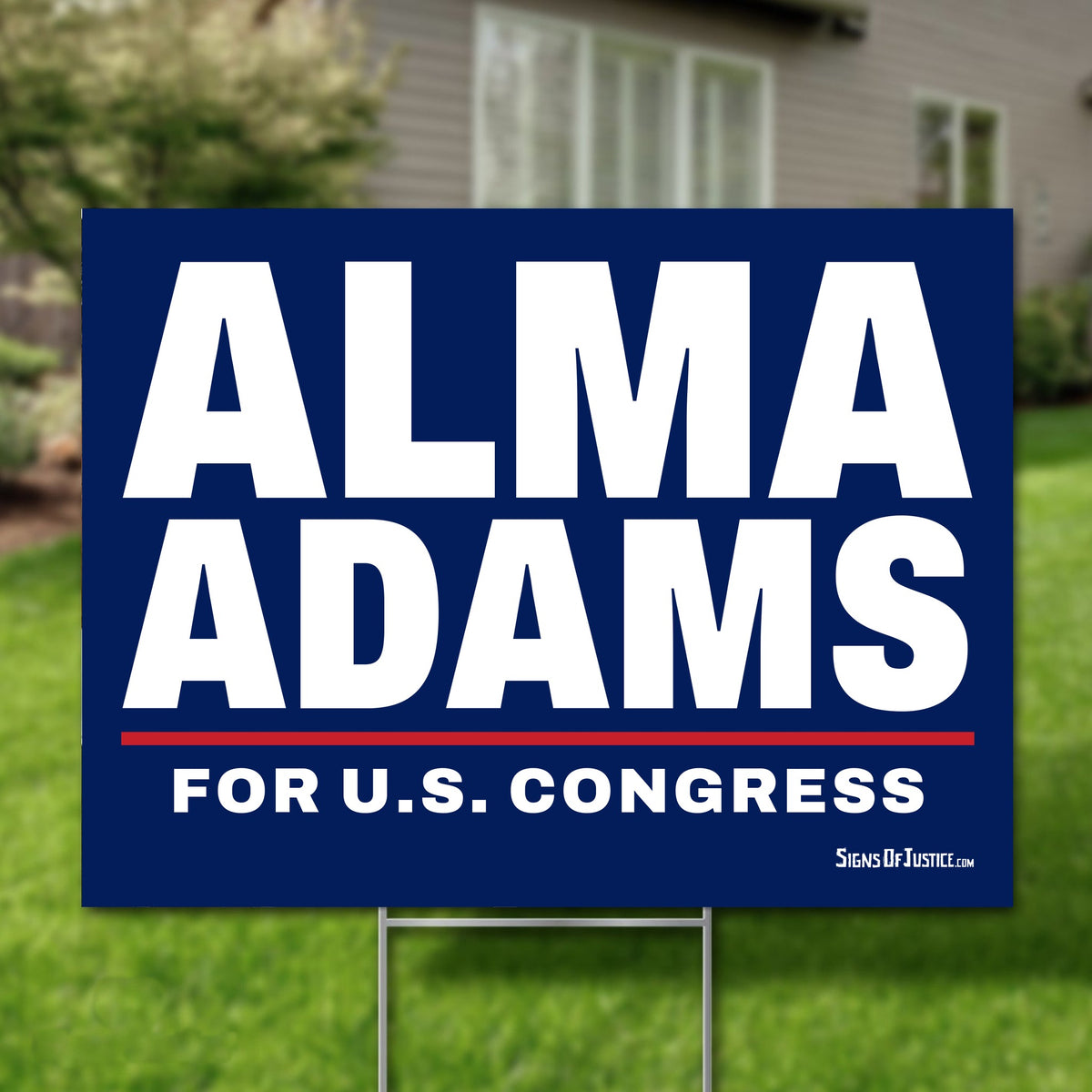 Alma Adams 24"x18" yard sign