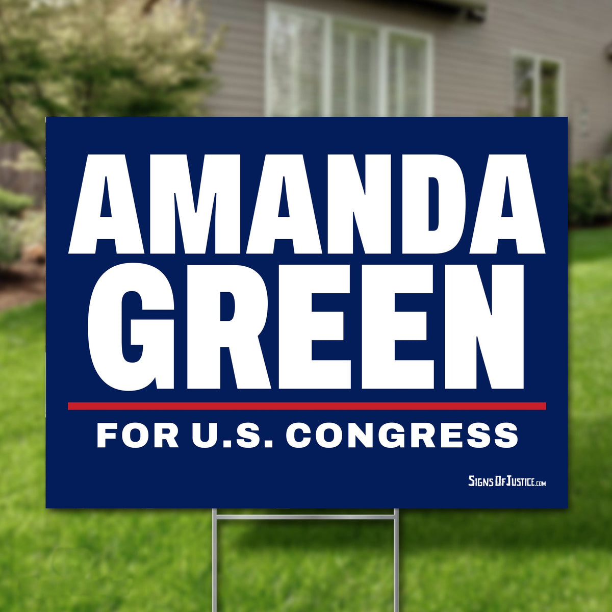 Amanda Green 16"x12" yard sign