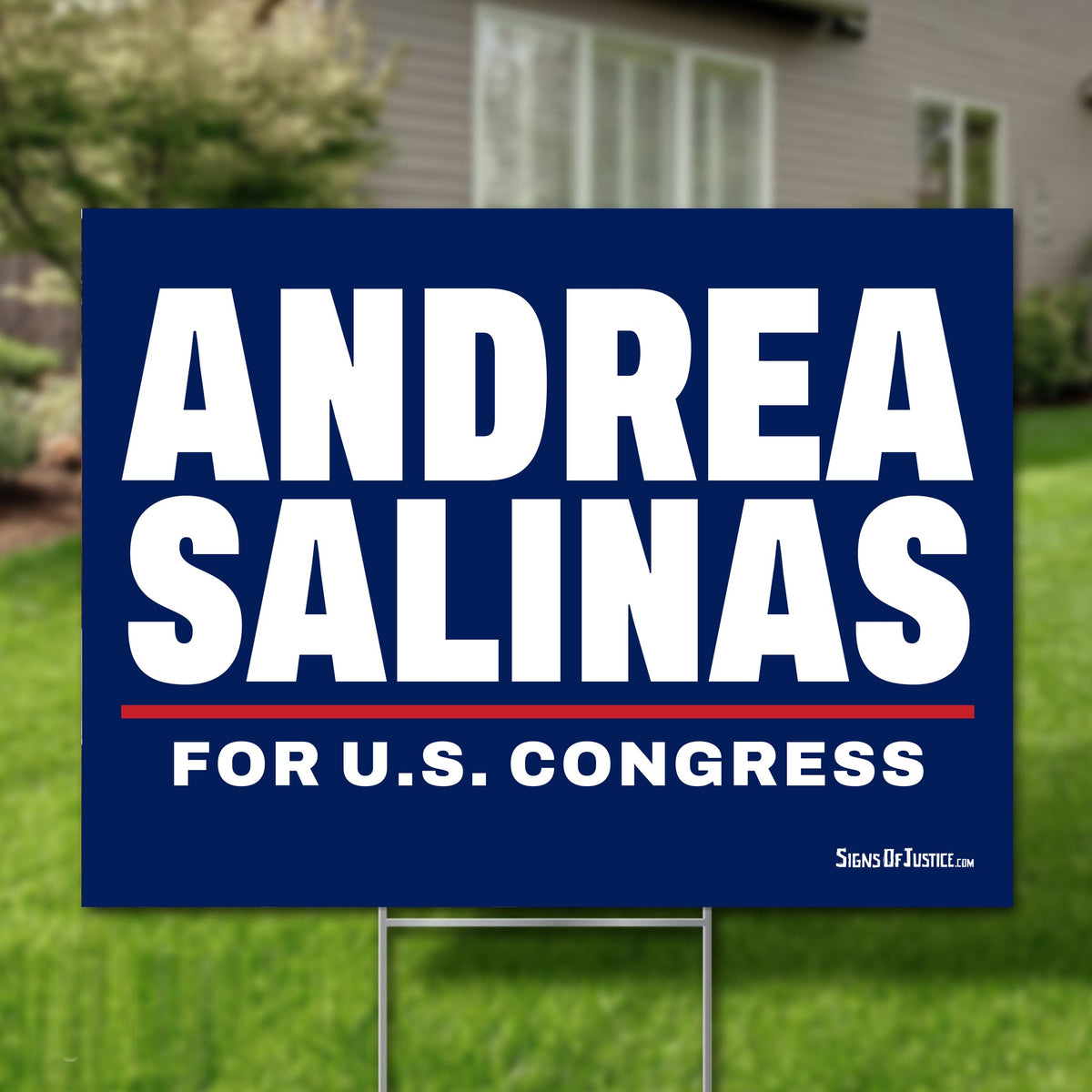 Andrea Salinas 24"x18" yard sign