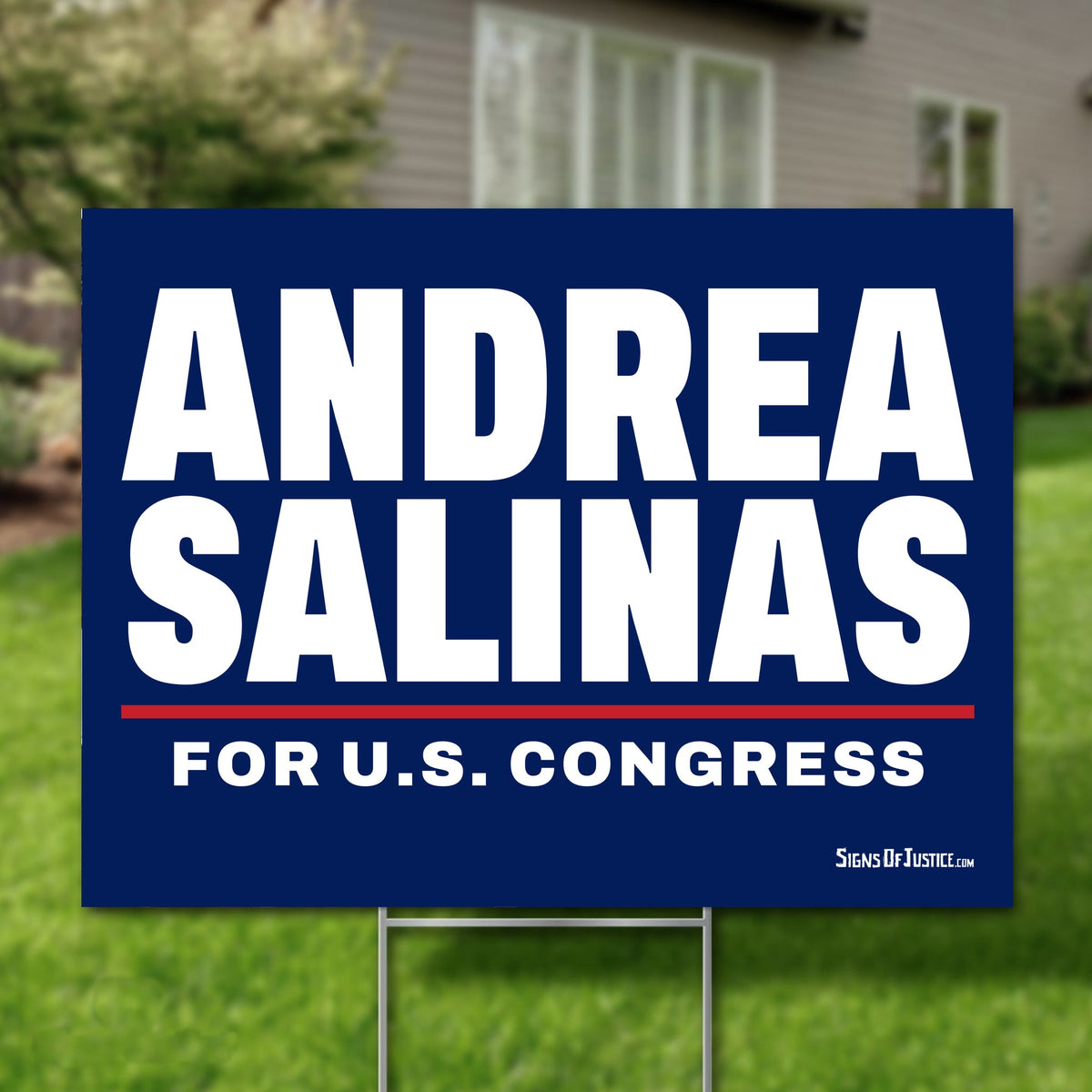 Andrea Salinas 24"x18" yard sign