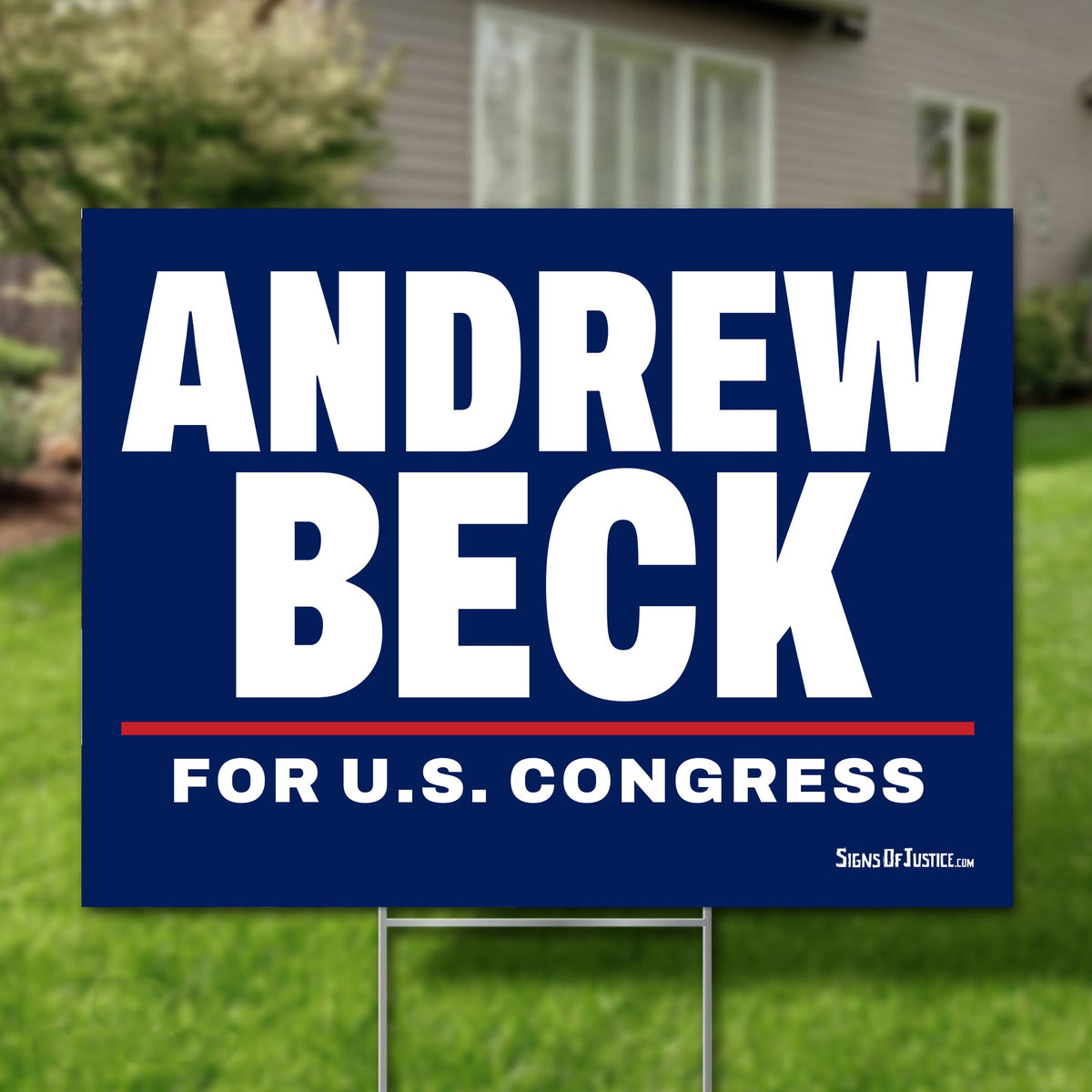 Andrew Beck 24"x18" yard sign