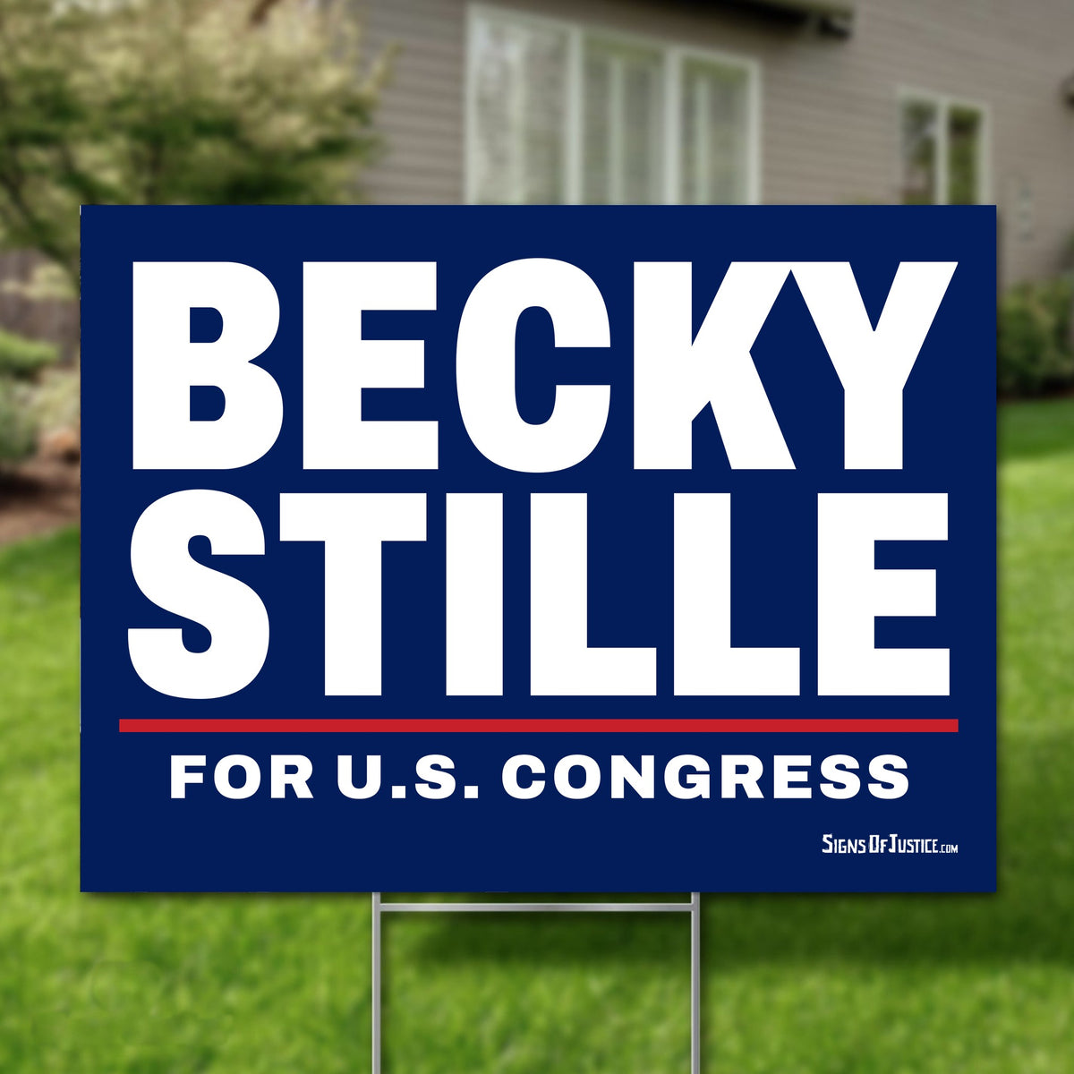 Becky Stille 24"x18" yard sign