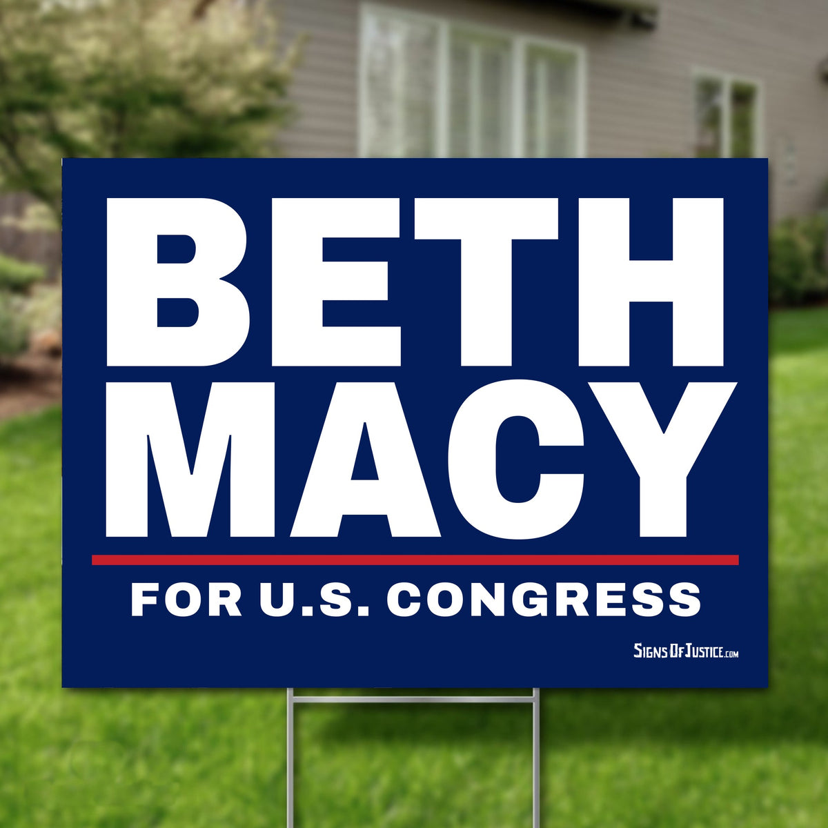 Beth Macy 24"x18" yard sign