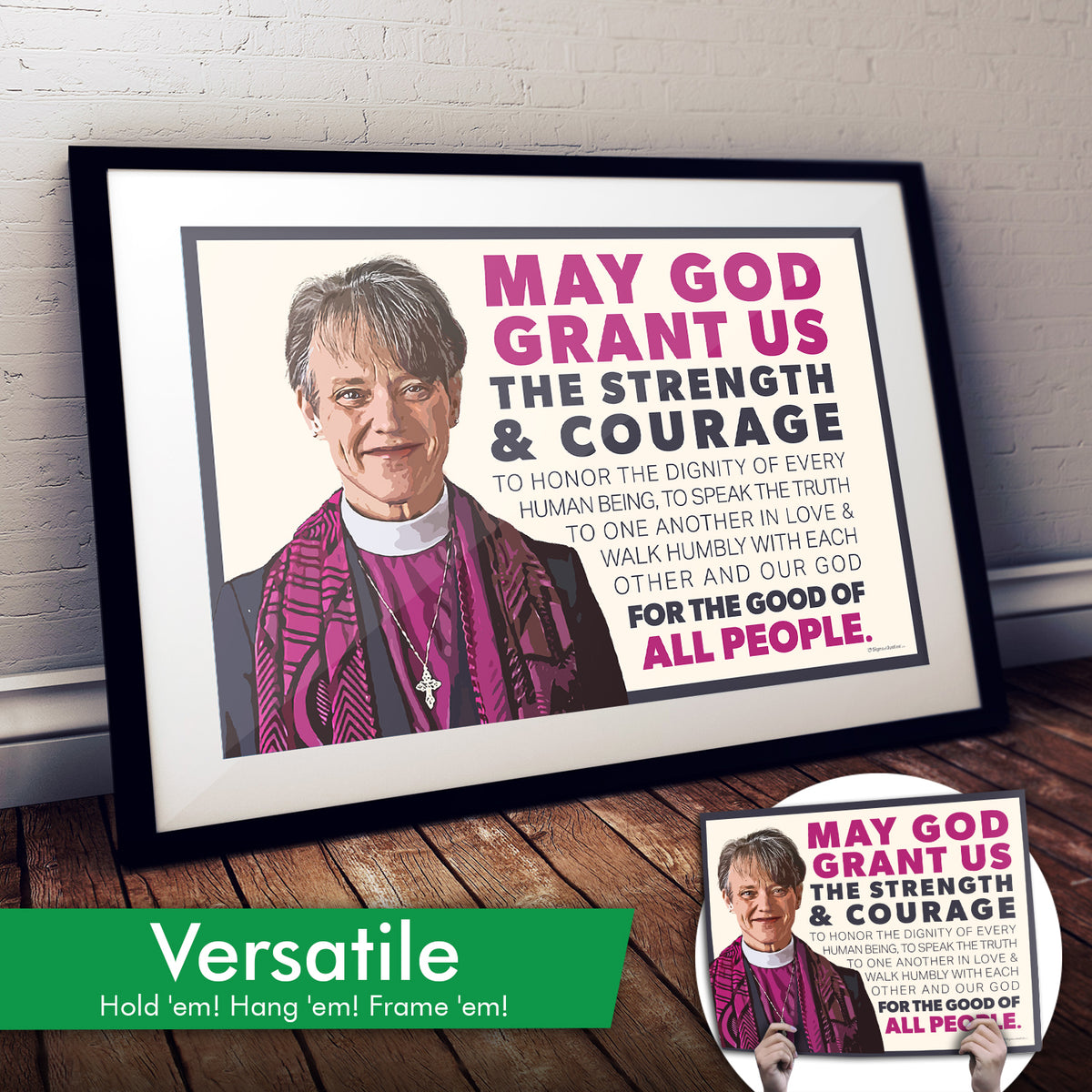 "Mariann Budde Bishop" Art Print or Protest Sign Pack