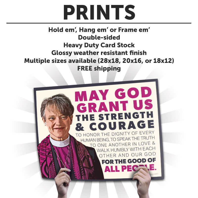"Mariann Budde Bishop" Art Print or Protest Sign Pack