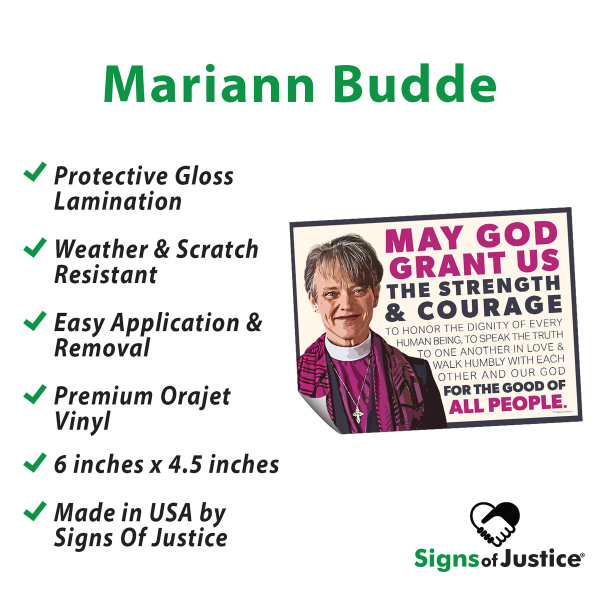 "Mariann Budde Bishop" Bumper Stickers