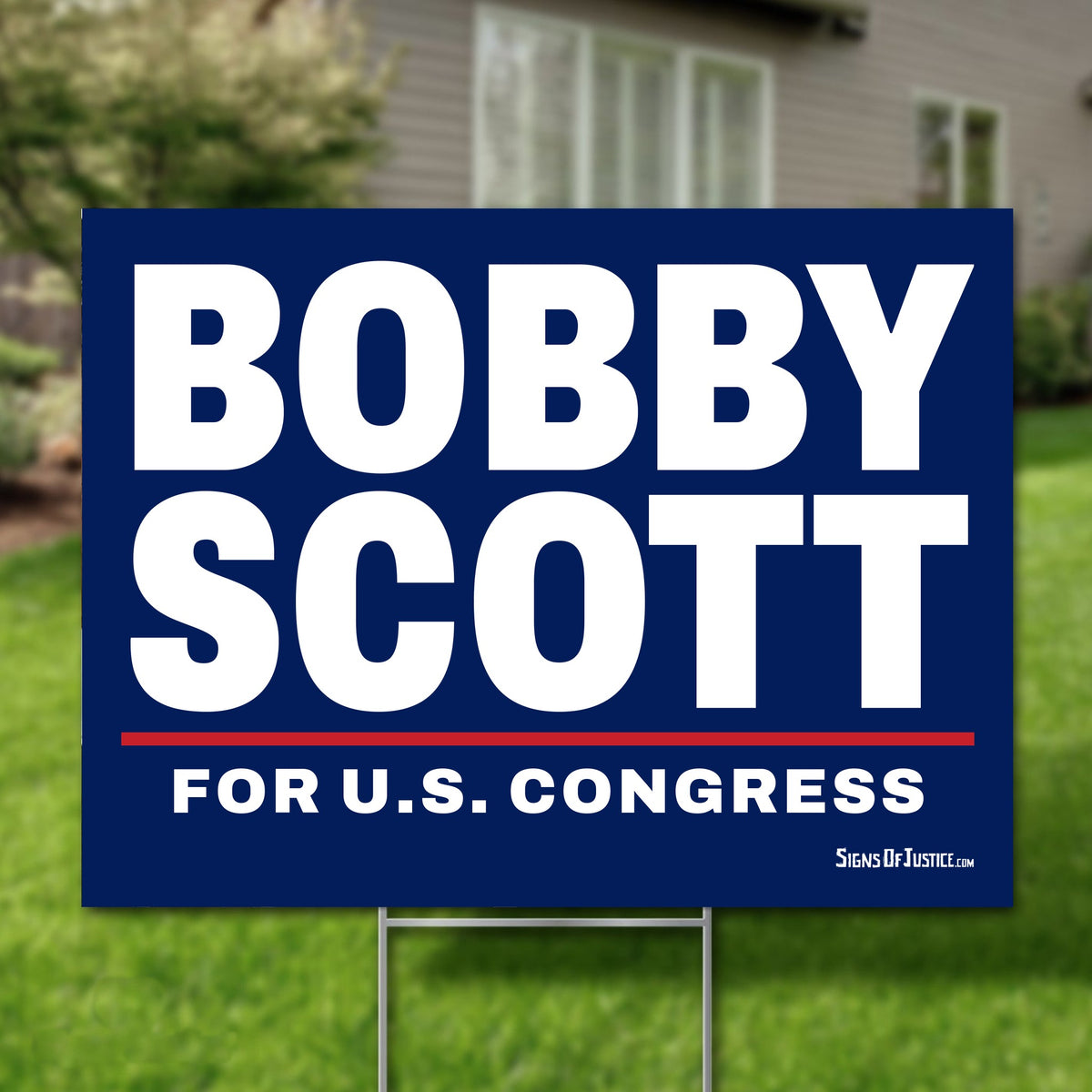 Bobby Scott 24"x18" yard sign