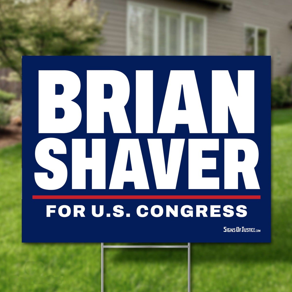 Brian Shaver 24"x18" yard sign
