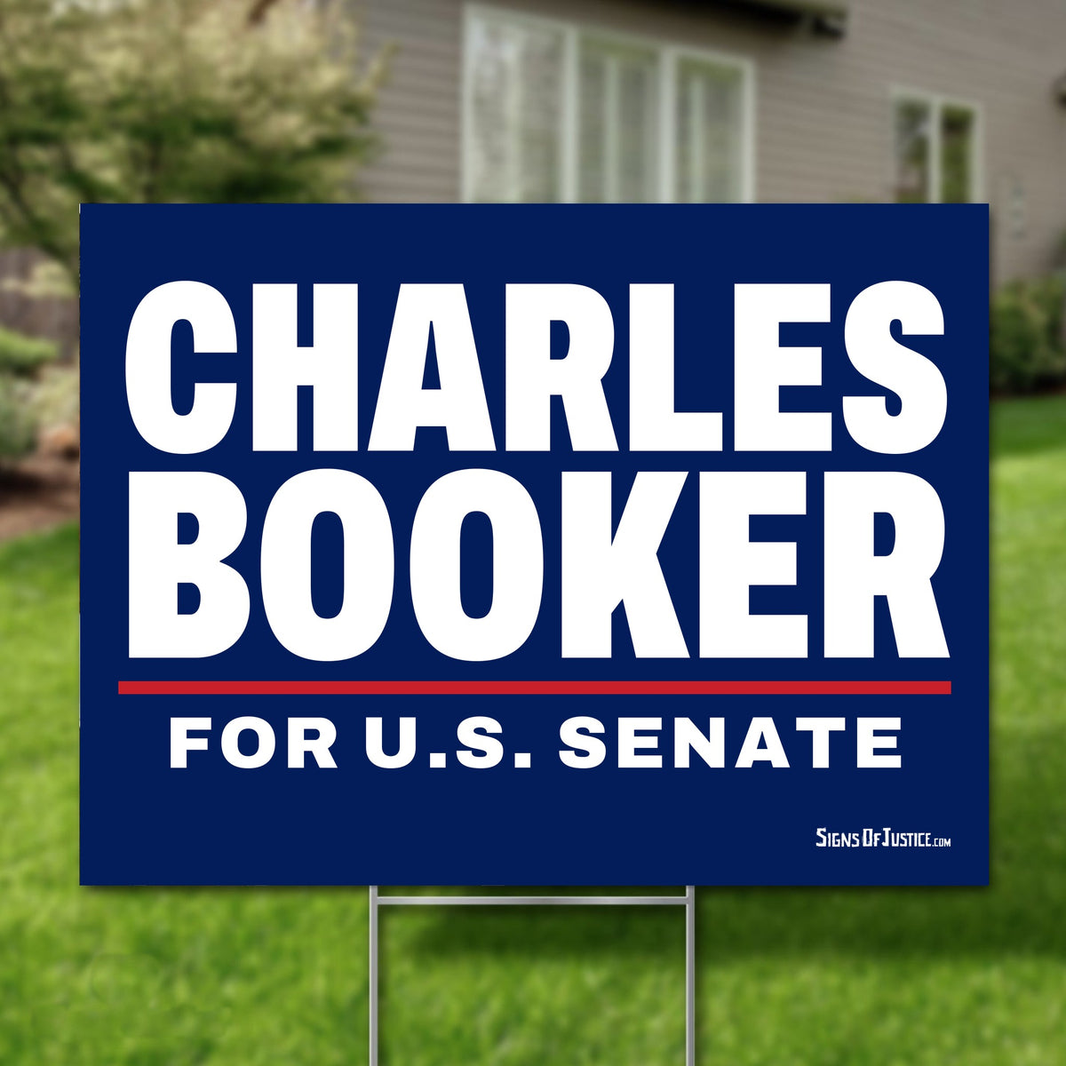 Charles Booker 24"x18" yard sign