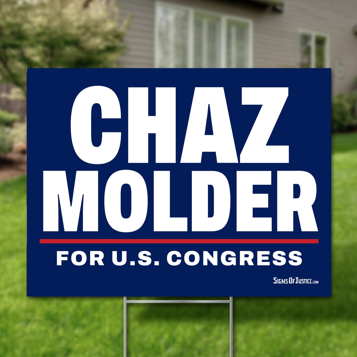 Chaz Molder 24"x18" yard sign