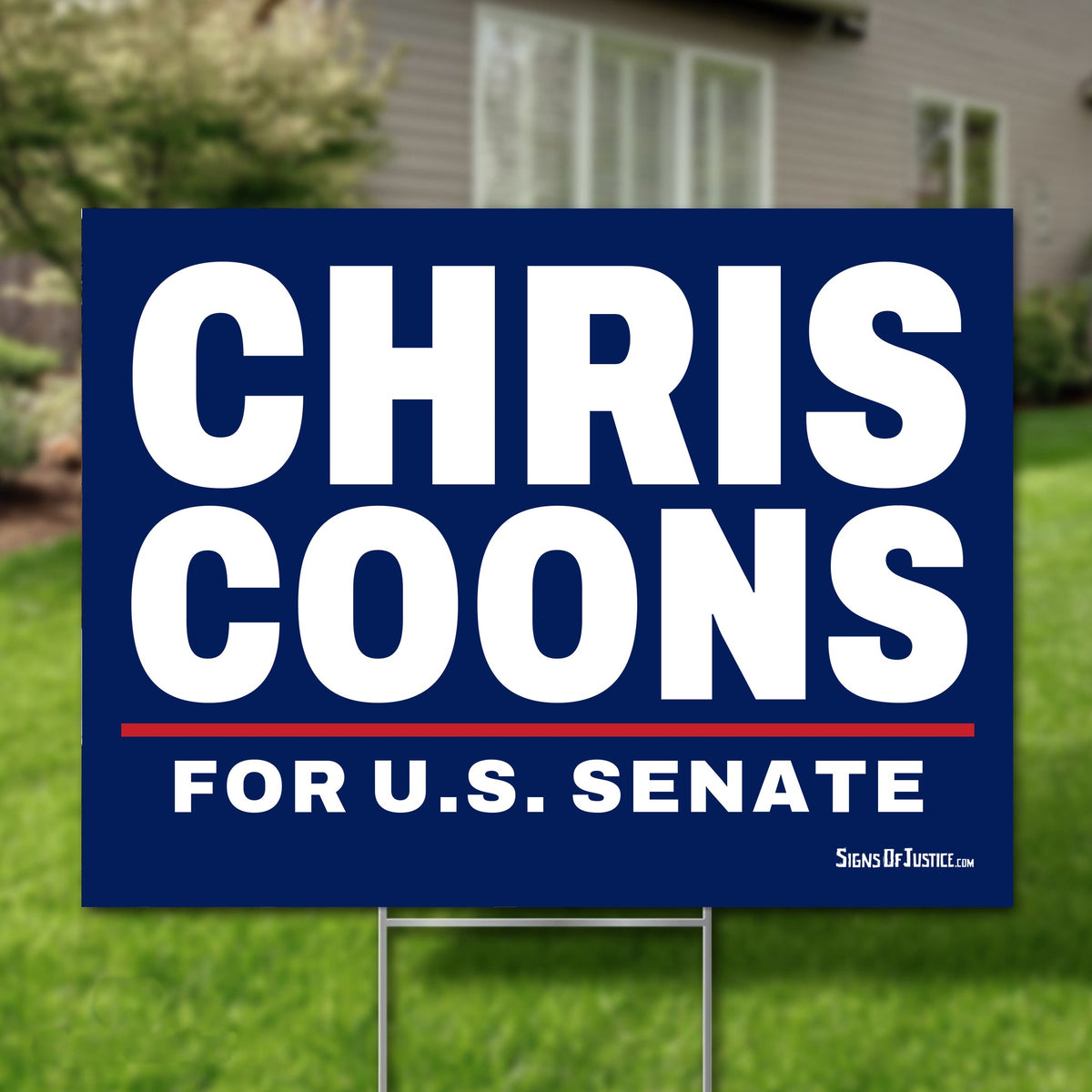 Chris Coons 24"x18" yard sign