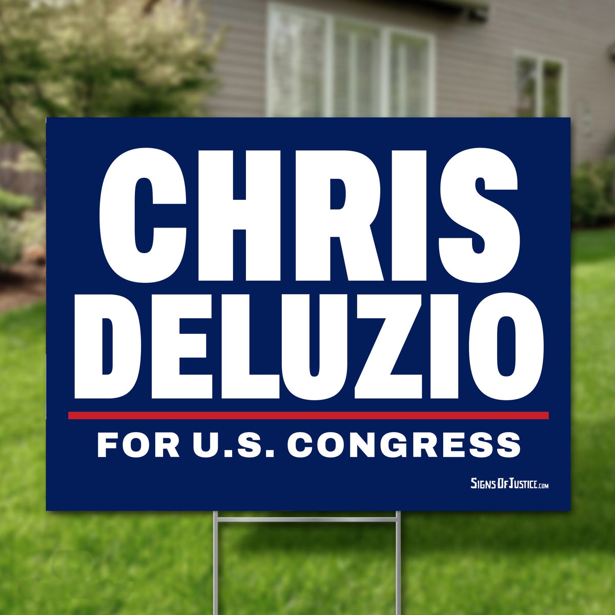 Chris Deluzio 24"x18" yard sign