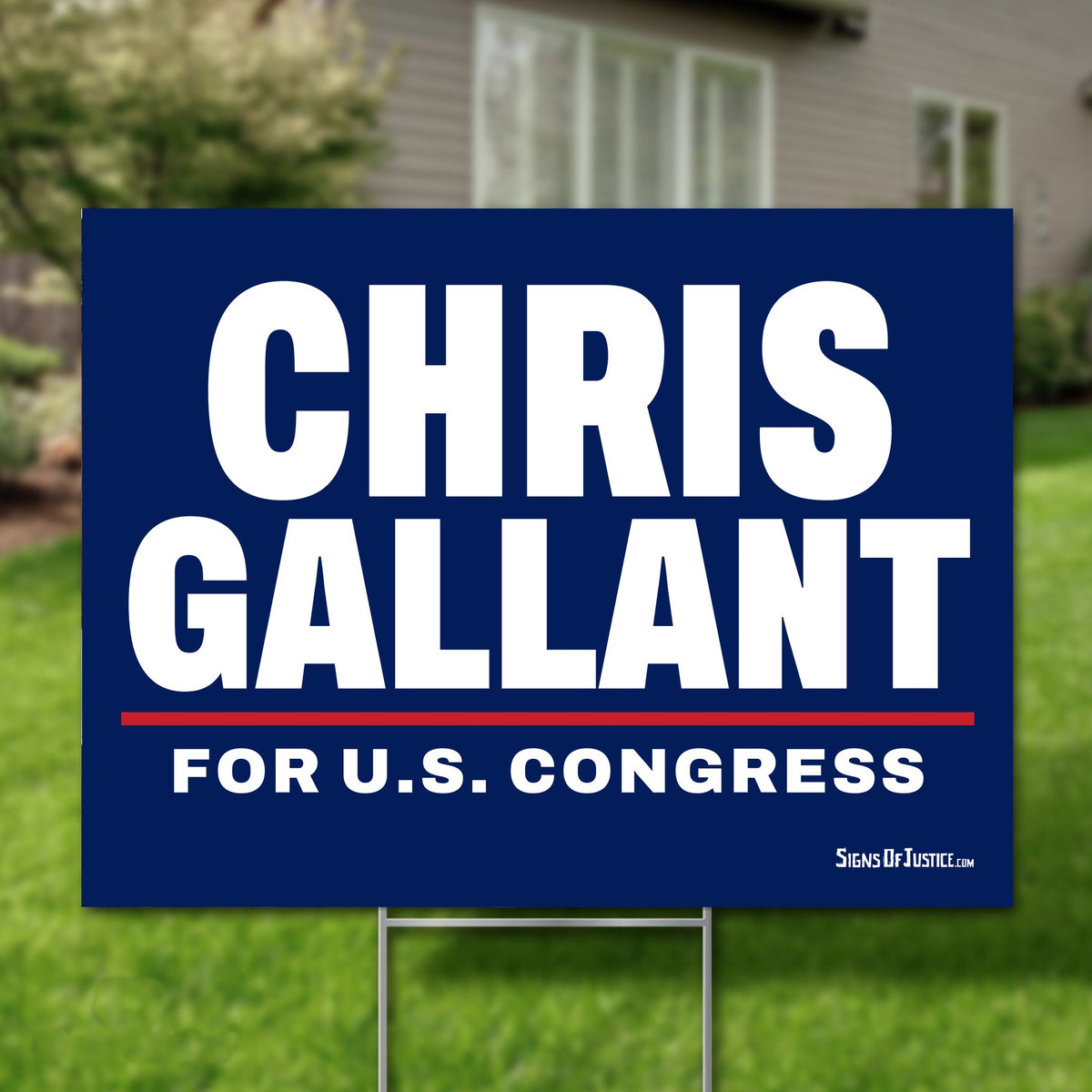 Chris Gallant 24"x18" yard sign