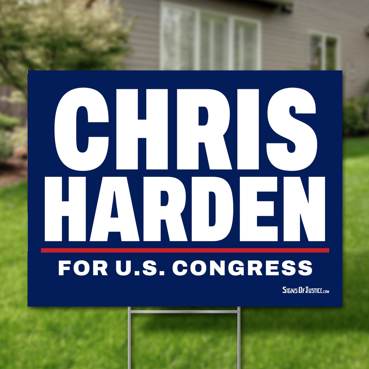 Chris Harden 24"x18" yard sign