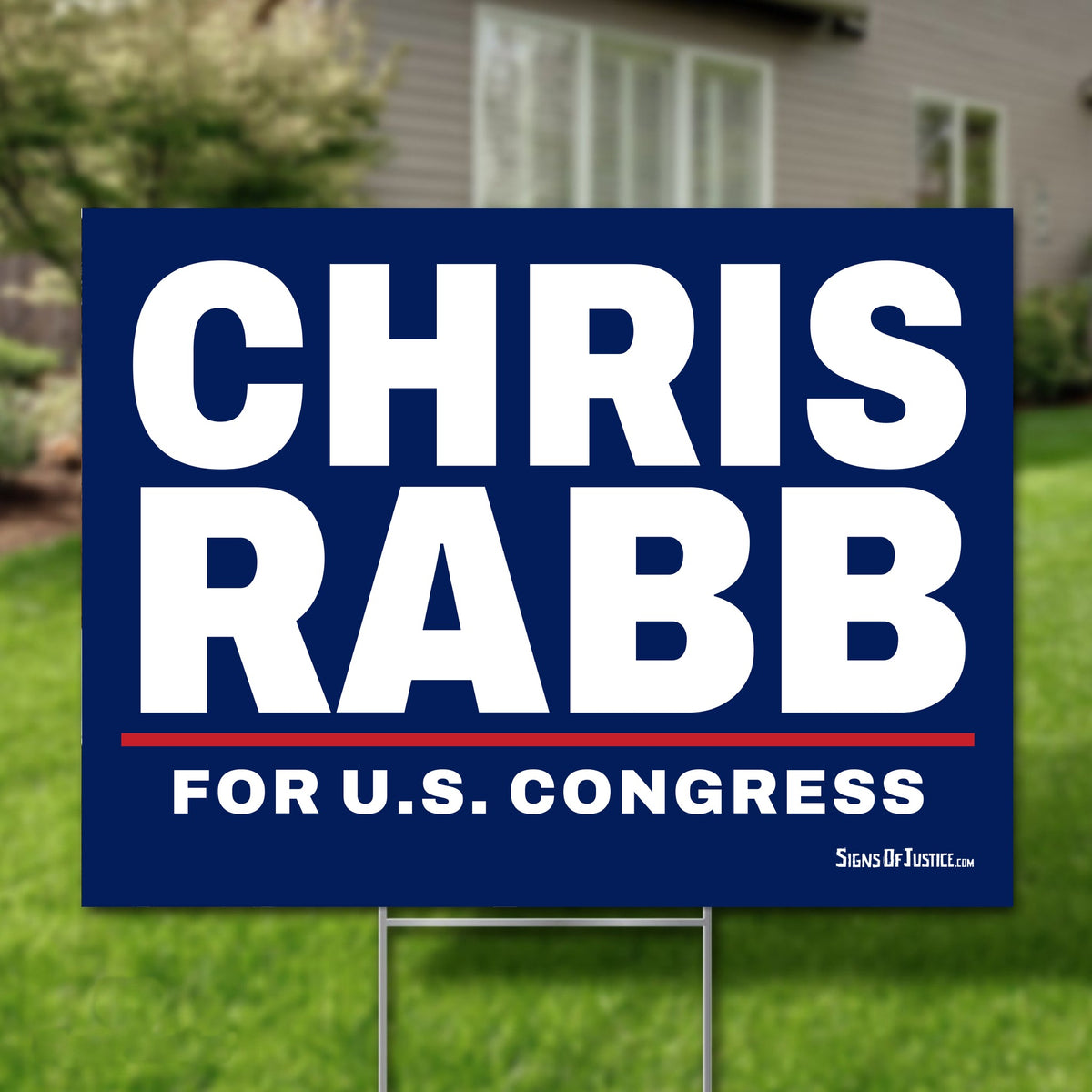 Chris Rabb 24"x18" yard sign