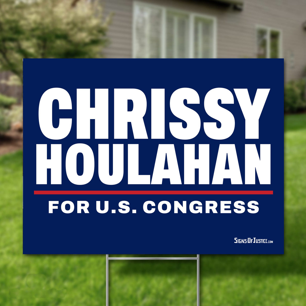 Chrissy Houlahan 24"x18" yard sign