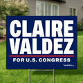 Claire Valdez 24"x18" yard sign