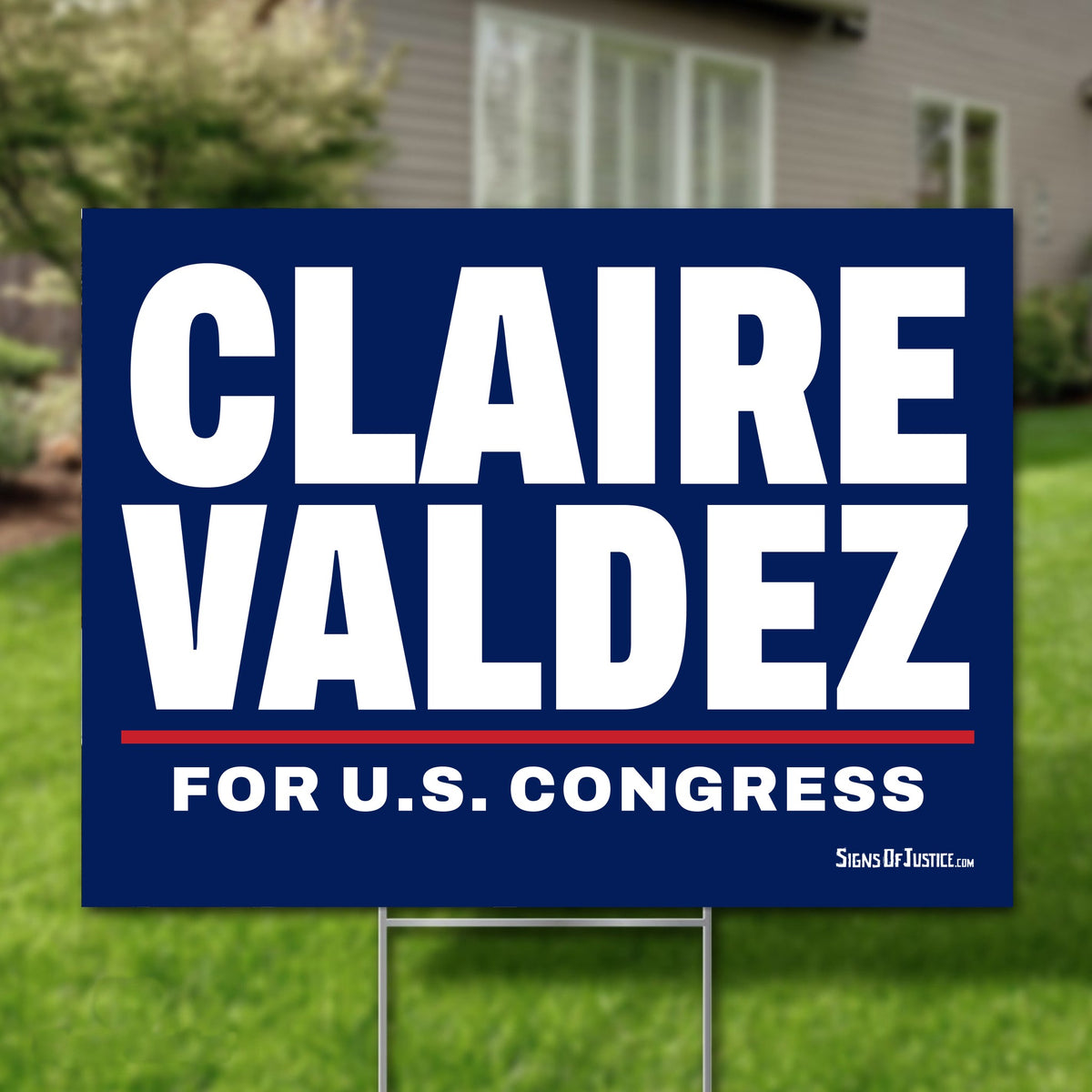 Claire Valdez 24"x18" yard sign