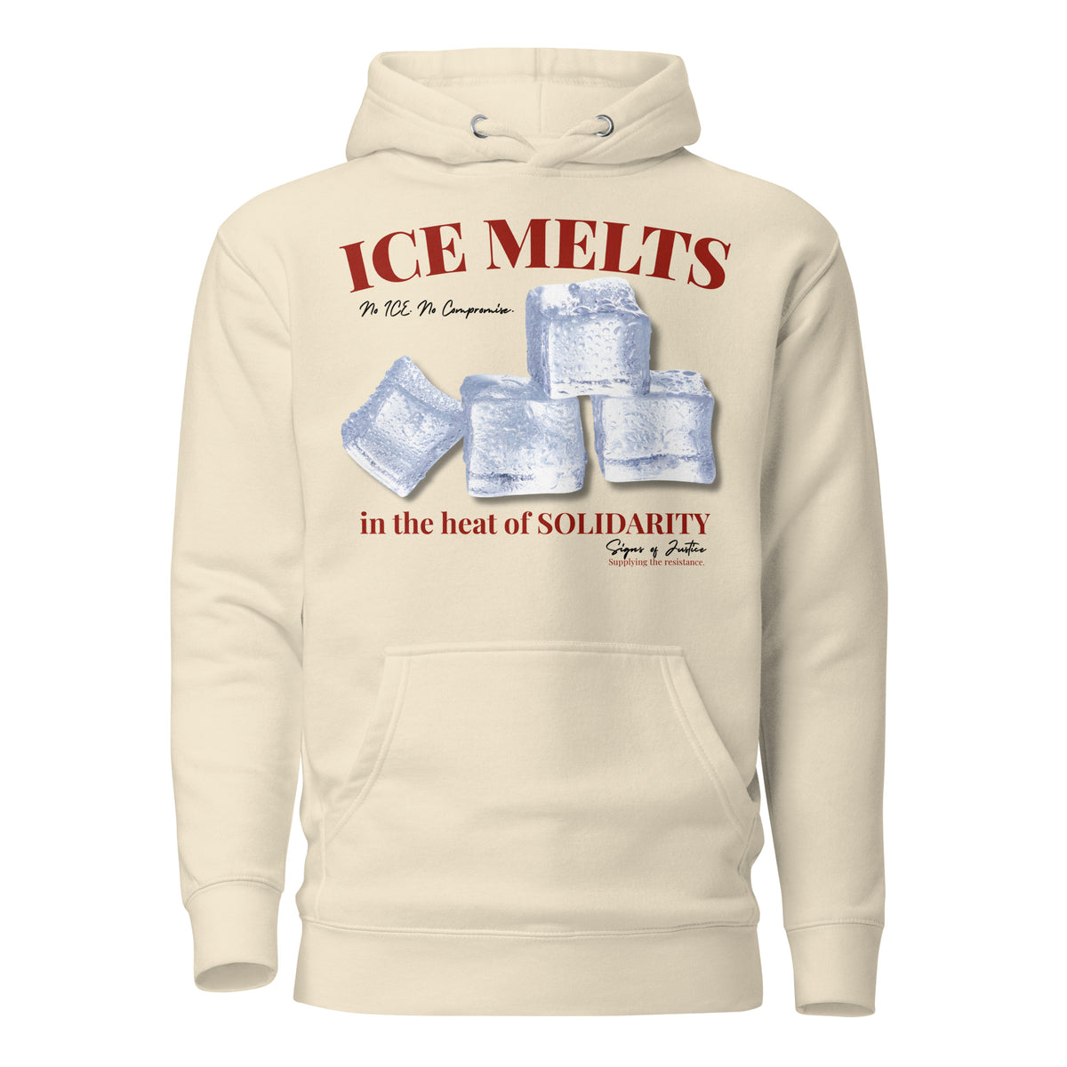 "No ICE" Unisex Hoodie (Front Only)