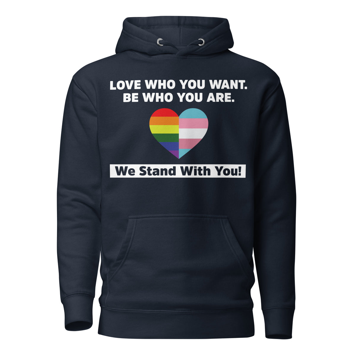 "Love Who You Want" Unisex Hoodie