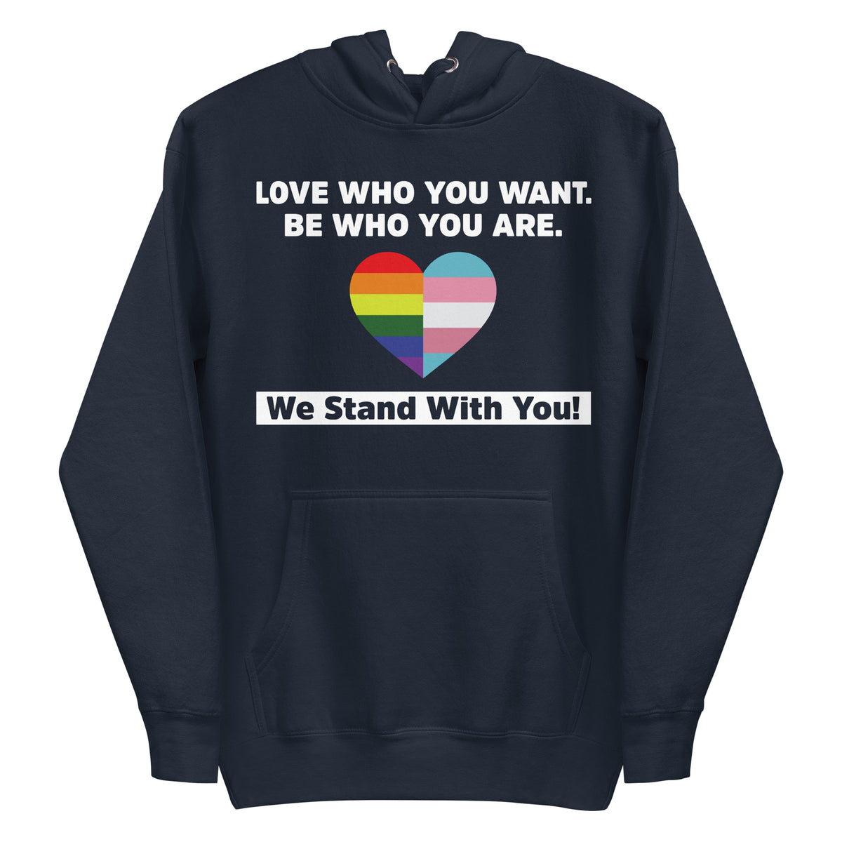 "Love Who You Want" Unisex Hoodie