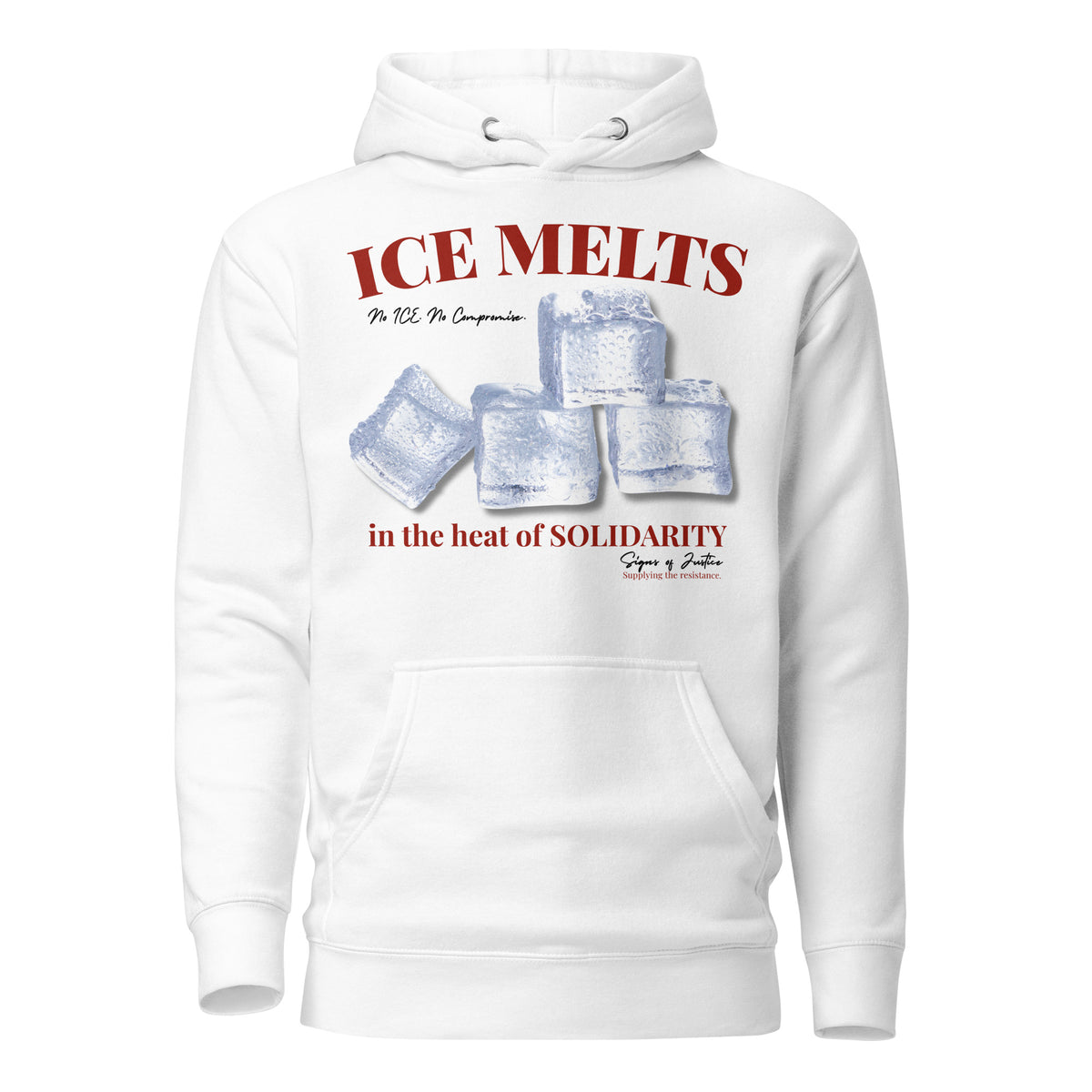 "No ICE" Unisex Hoodie (Front Only)