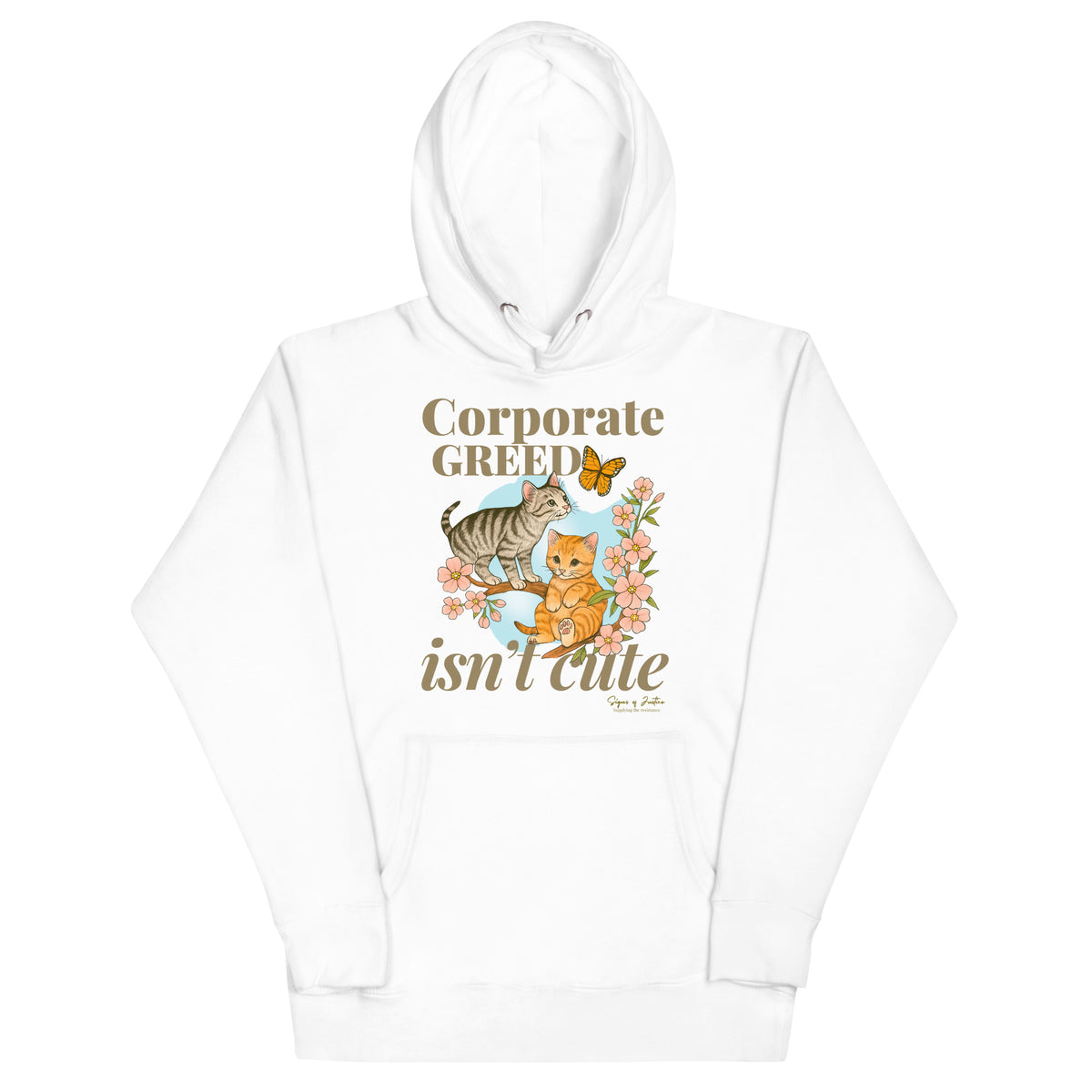 "Corporate Greed" Unisex Hoodie (Front Only)