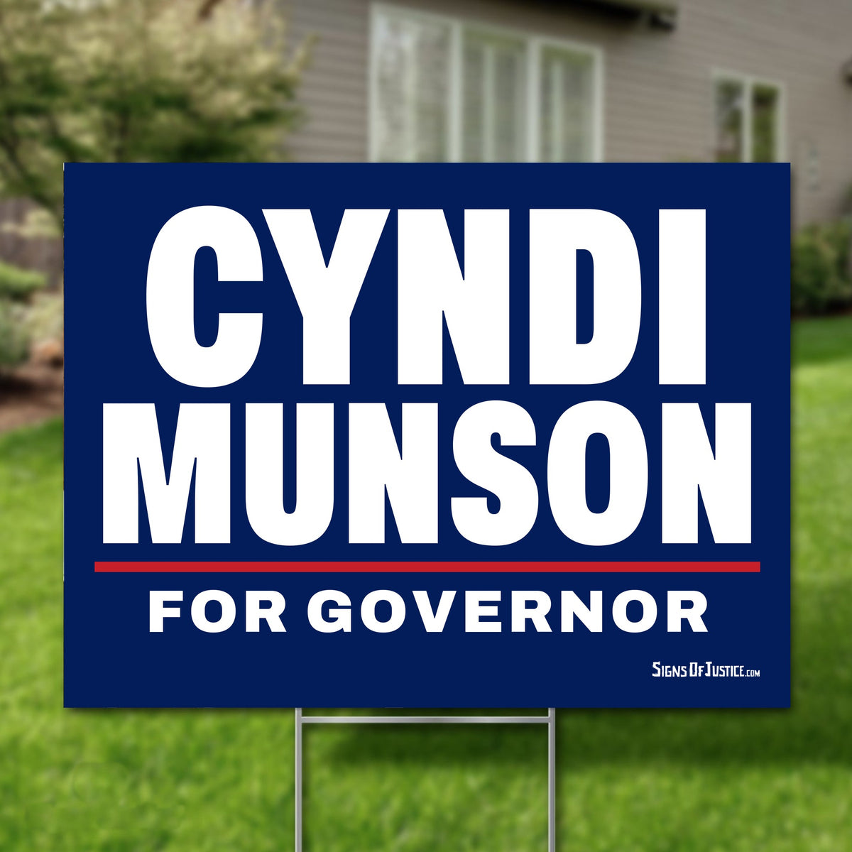 Cyndi Munson 24"x18" yard sign