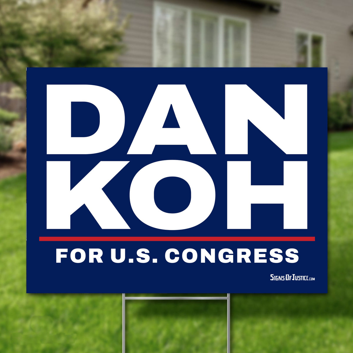 Dan Koh 16"x12" yard sign