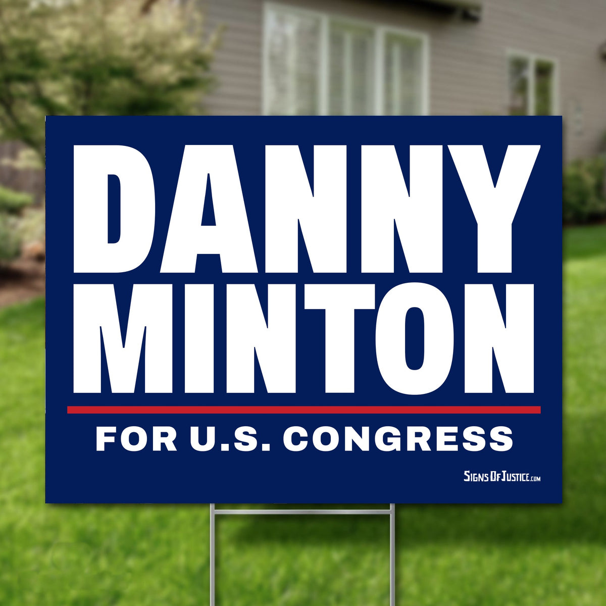 Danny Minton 24"x18" yard sign