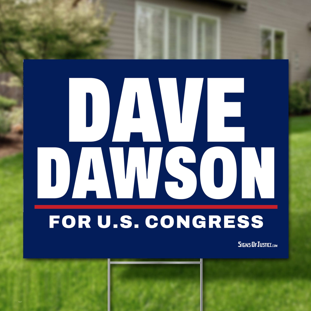 Dave Dawson 24"x18" yard sign