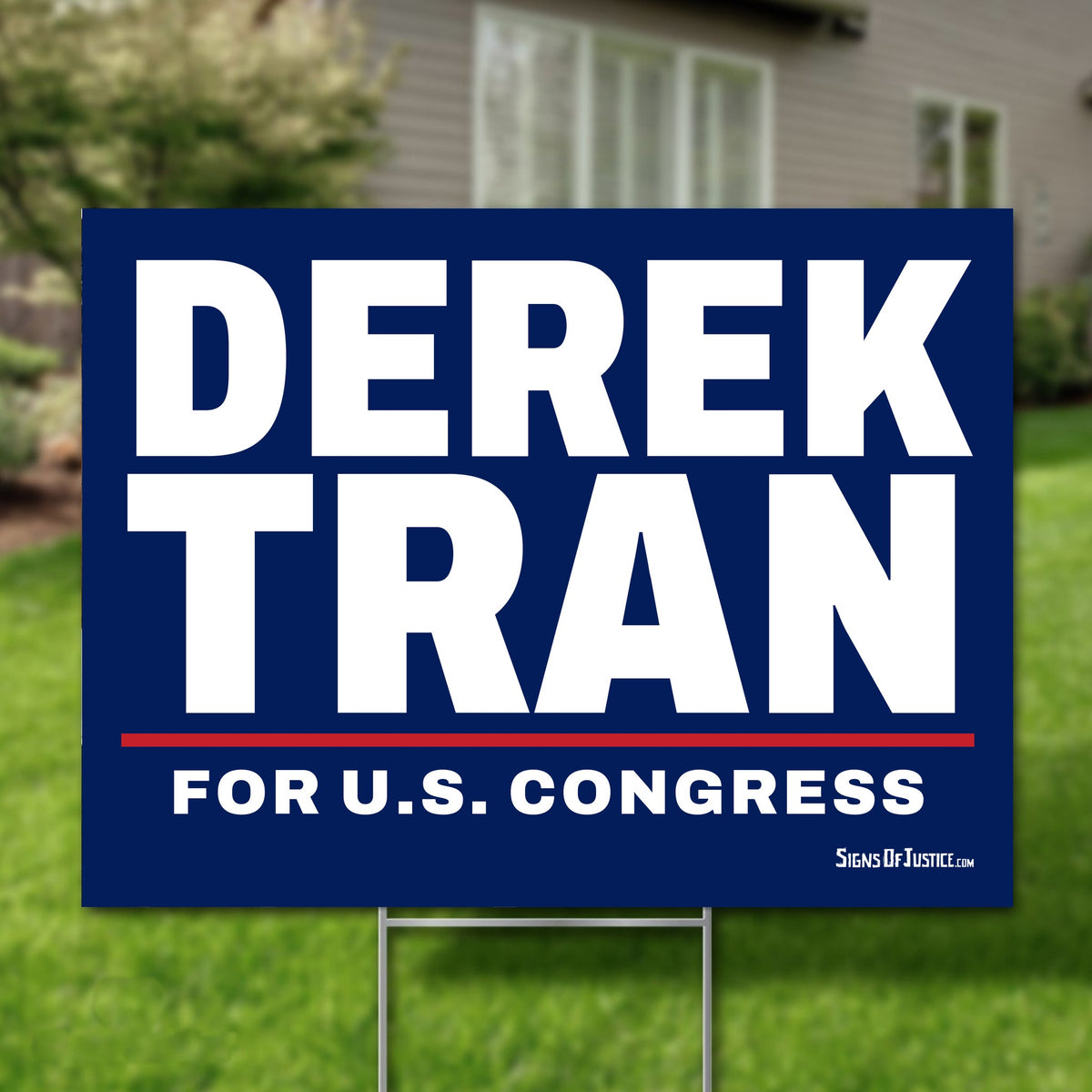 Derek Tran 24"x18" yard sign
