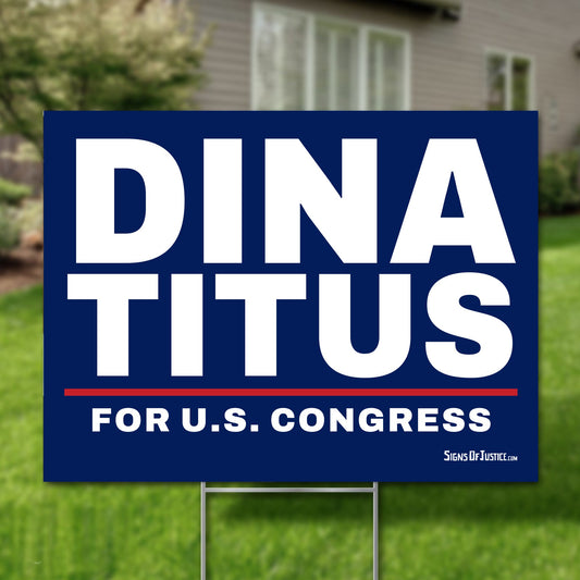 Dina Titus 24"x18" yard sign