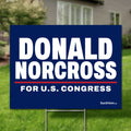 Donald Norcross 24"x18" yard sign