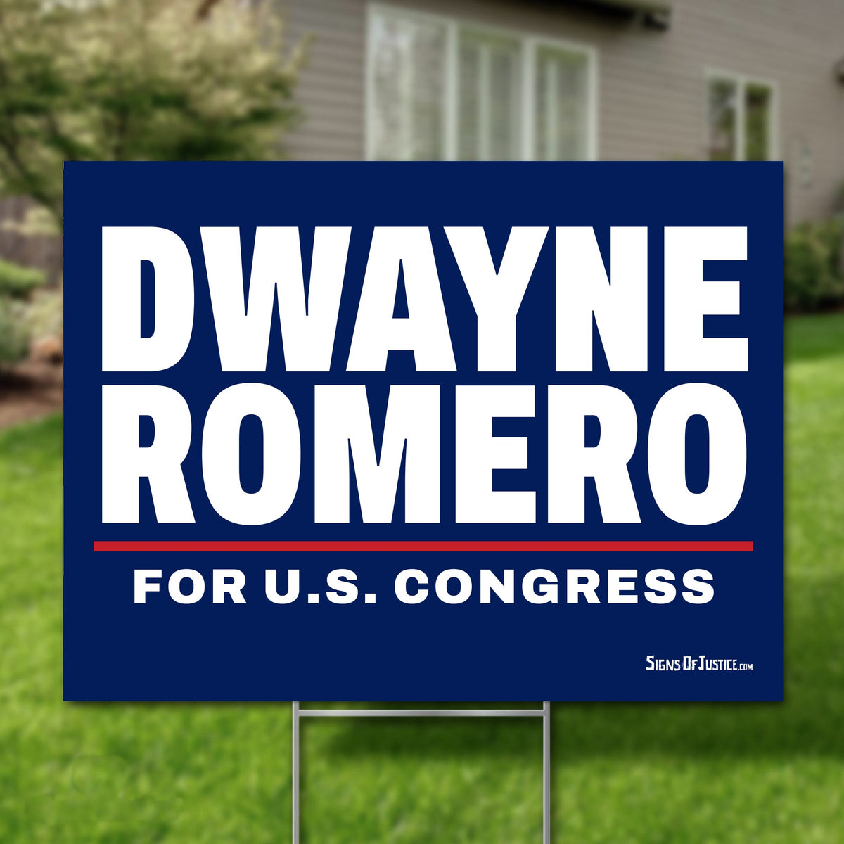 Dwayne Romero 24"x18" yard sign