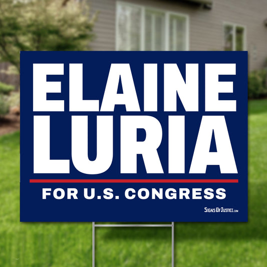 Elaine Luria 24"x18" yard sign