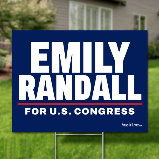 Emily Randall 24"x18" yard sign