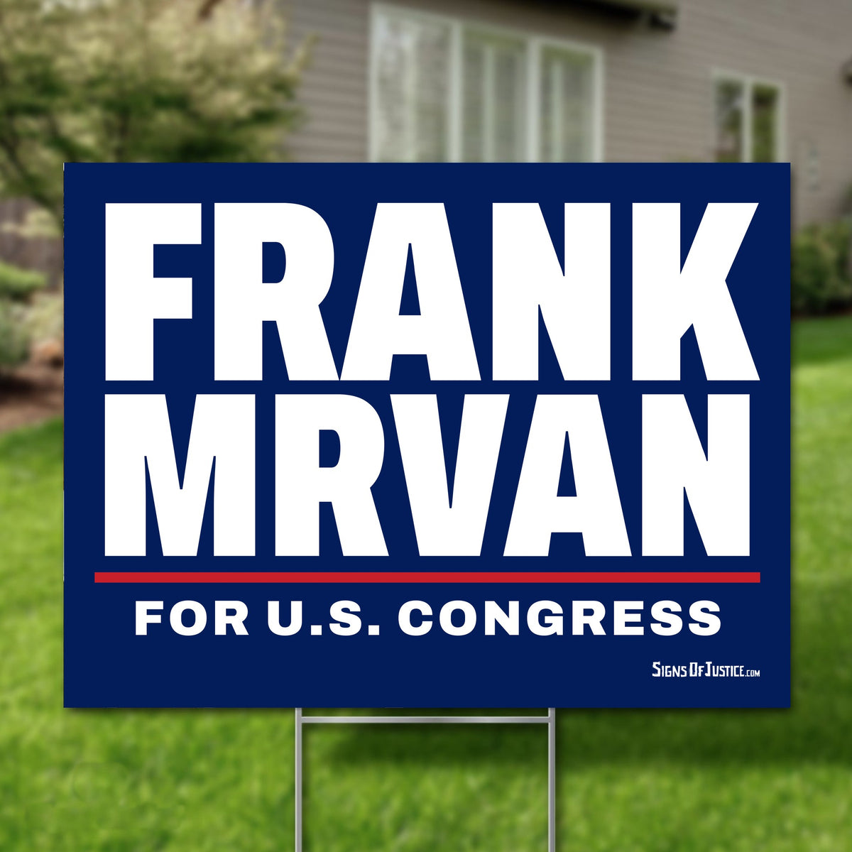 Frank Mrvan 24"x18" yard sign