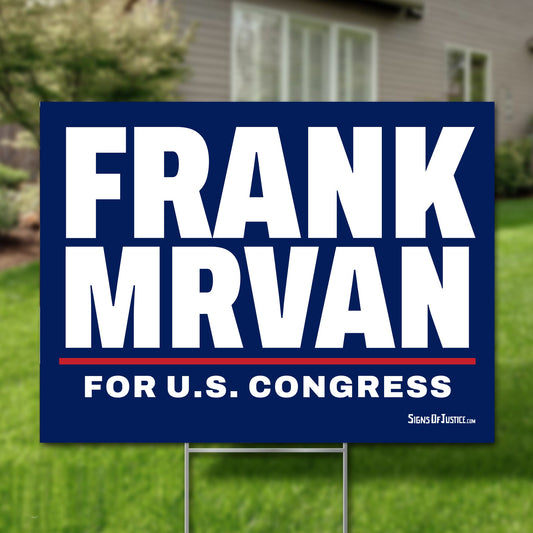Frank Mrvan 24"x18" yard sign