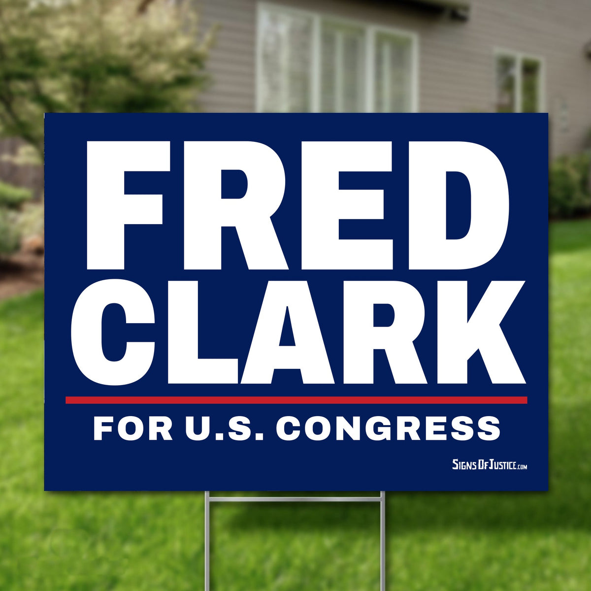 Fred Clark 16"x12" yard sign